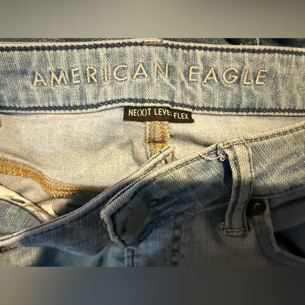 American Eagle Light Blue Men's Jeans Size 31/34 - Picture 3 of 4